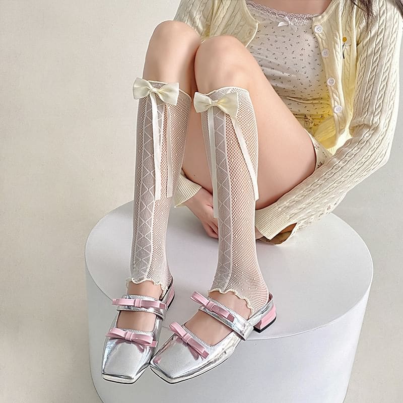 Bow Lace Leg Warmers