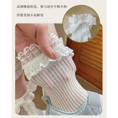 Bow Lace Socks / Set