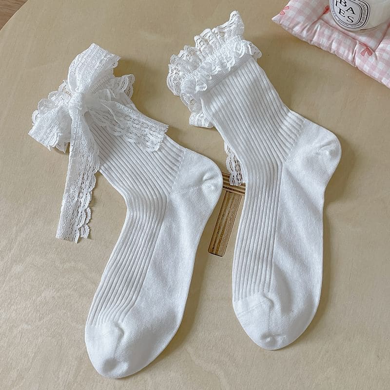 Bow Lace Socks / Set