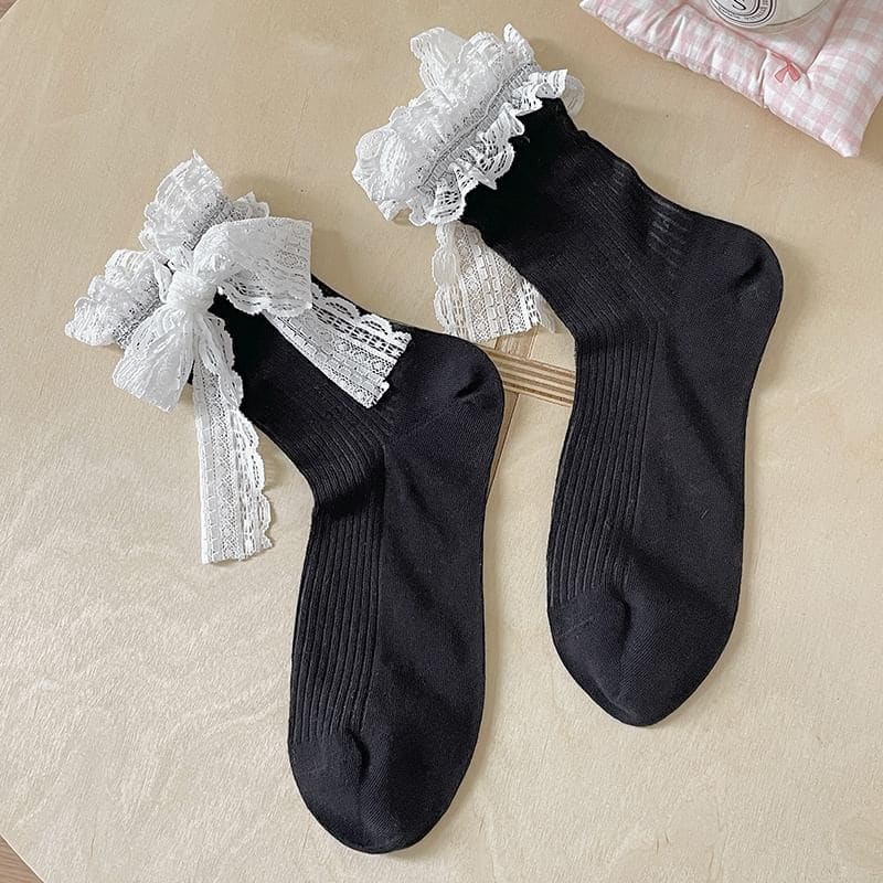 Bow Lace Socks / Set