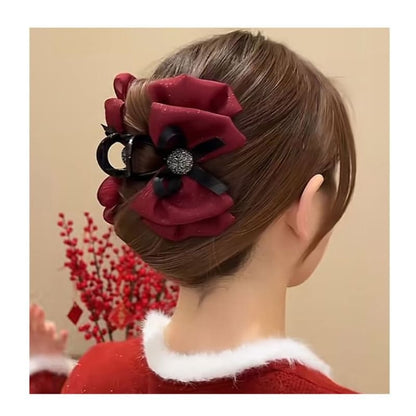 Bow Mesh Acrylic Hair Clamp (Various Designs)