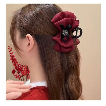 Bow Mesh Acrylic Hair Clamp (Various Designs)