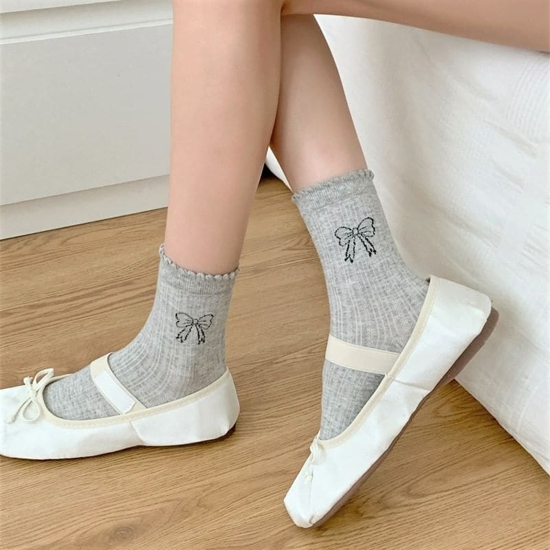 Bow Print Socks