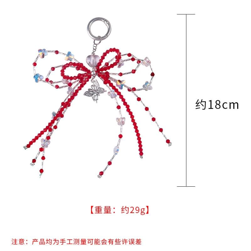 Bow Resin Bag Charm Keyring Phone