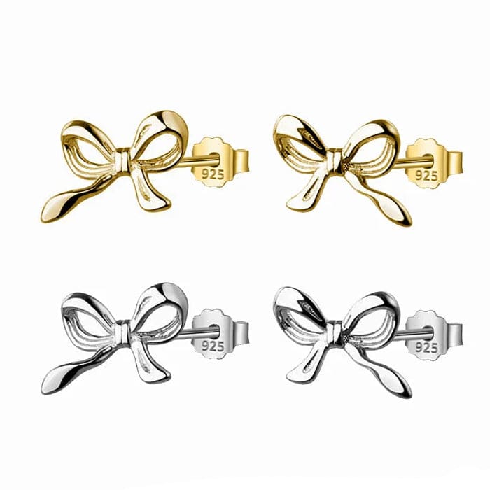 Bow Stud Earrings - earrings