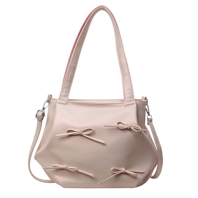 Bow Tote Bag - Pink / One Size