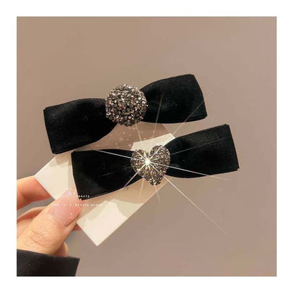 Bow Velvet Hair Clip (Various Designs)