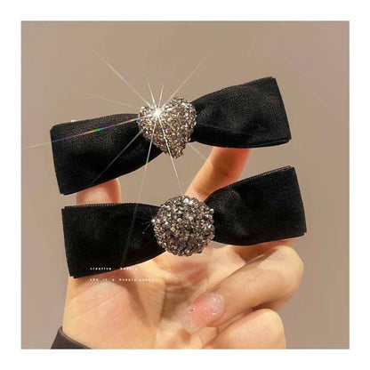 Bow Velvet Hair Clip (Various Designs)