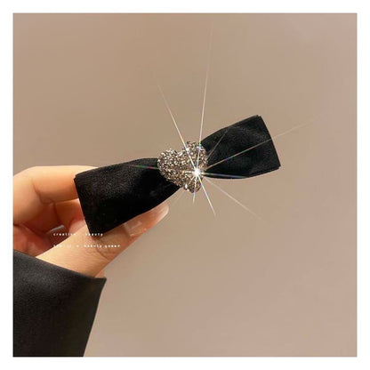 Bow Velvet Hair Clip (Various Designs)