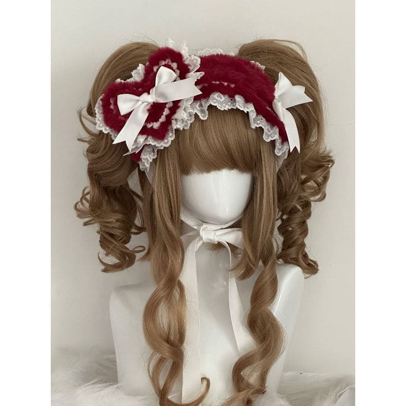 Bowknot Decorated Bunny Ear Design Hairband - 16