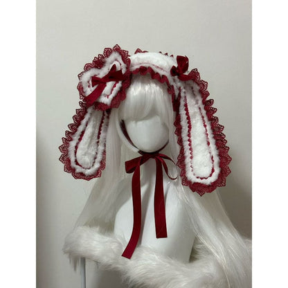 Bowknot Decorated Bunny Ear Design Hairband - 2