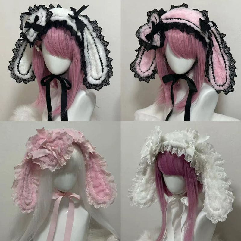 Bowknot Decorated Bunny Ear Design Hairband