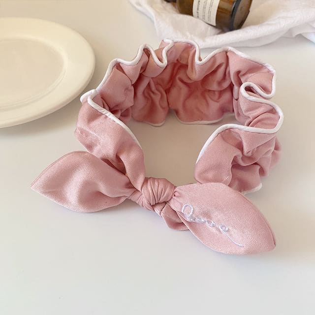 Bowknot Headband - Rose Pink / One Size - Hair Fashion