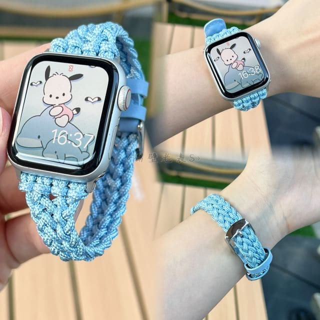 Braided Cord Apple Watch Band - Blue / IWATCH 1 / 2 / 3