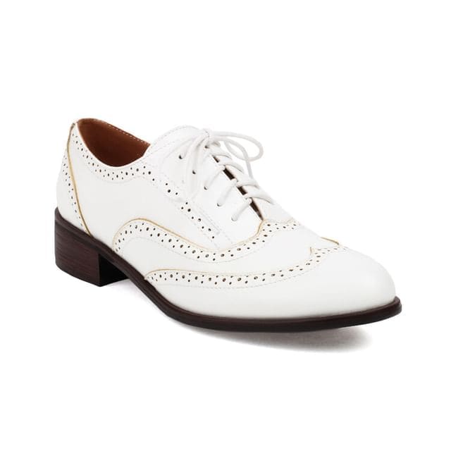 Brogue Lace - White / 35