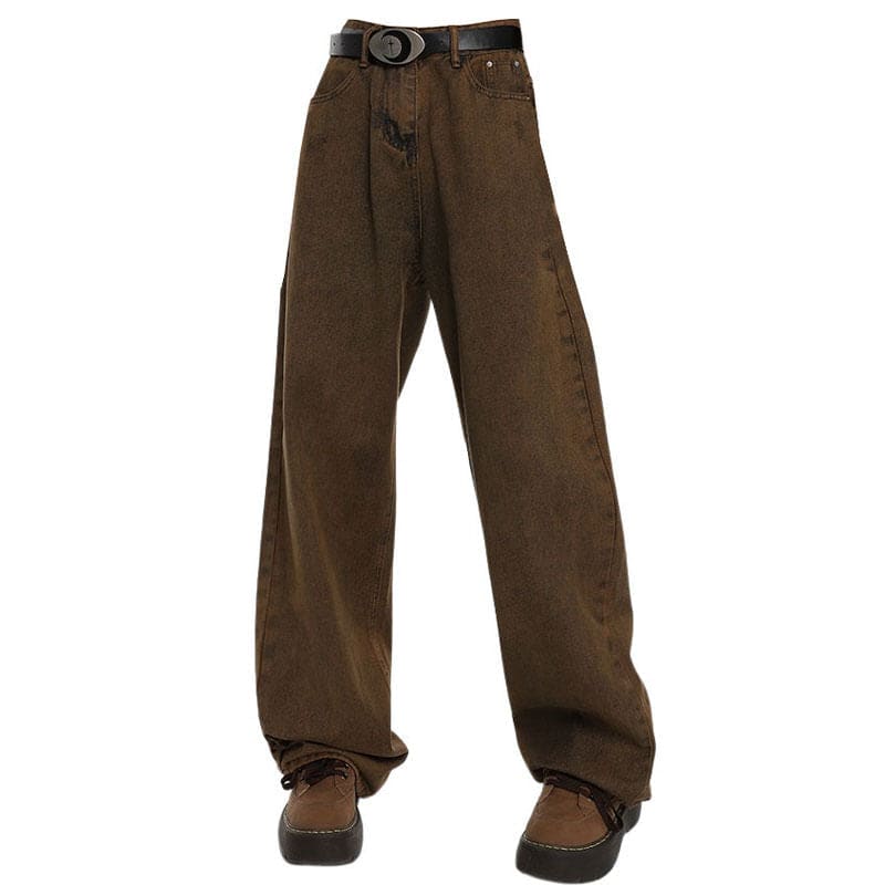 Brown Casual Jeans - XS / Brown - Jeans