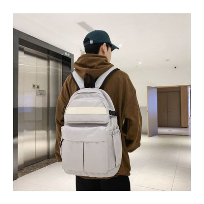 Buckle Nylon Backpack