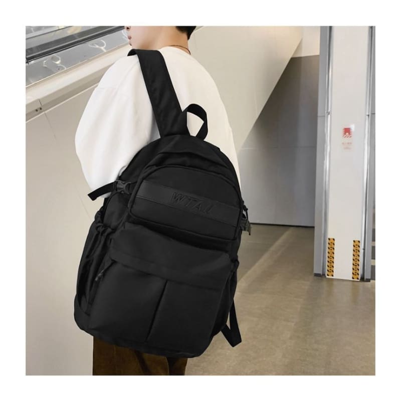 Buckle Nylon Backpack