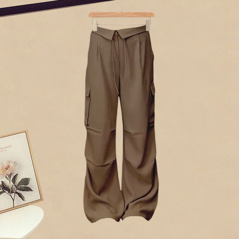 Buckle Tassels T-Shirt Cargo Pants - Cargo Pants A / M