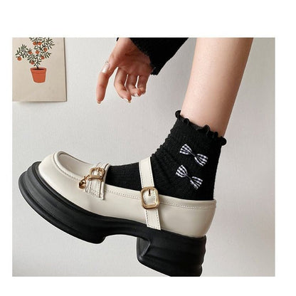 Buckled Platform Mary Jane Shoes