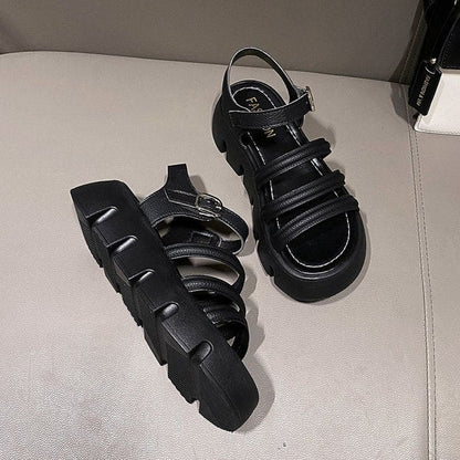 Buckled Platform Sandals