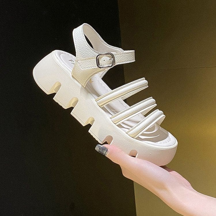 Buckled Platform Sandals