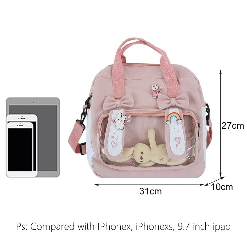 Bunny Cute Rabbit Ears Kawaii Pink Backpack MK17044