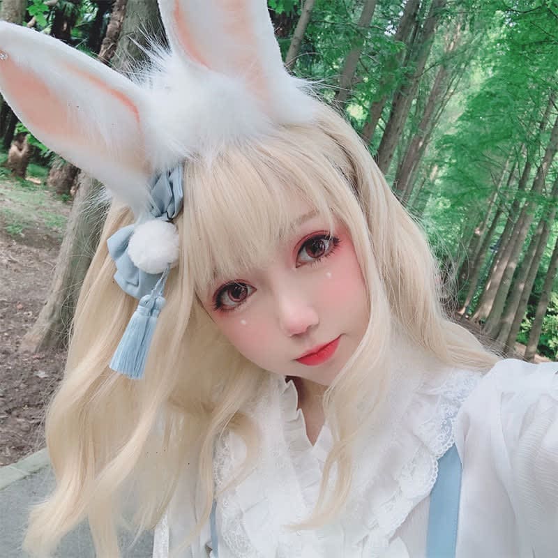 Bunny Ears Tail Headband Accessory