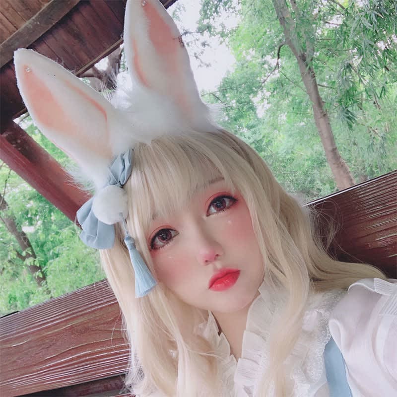 Bunny Ears Tail Headband Accessory