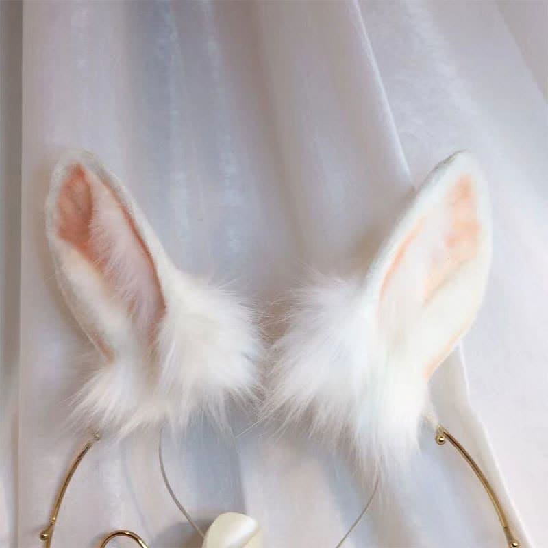 Bunny Ears Tail Headband Accessory - Ears / One Size