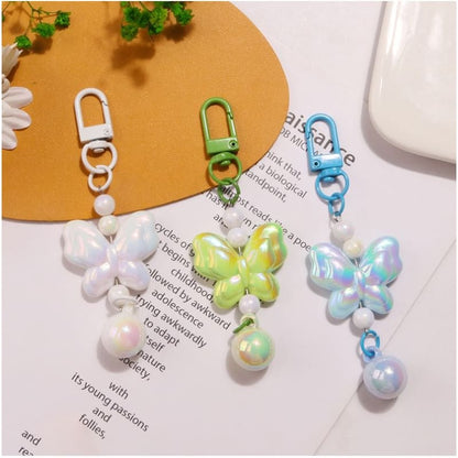 Butterfly Acrylic Bag Charm Keyring