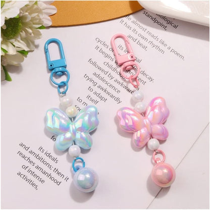 Butterfly Acrylic Bag Charm Keyring