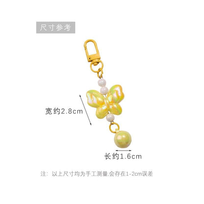 Butterfly Acrylic Bag Charm Keyring