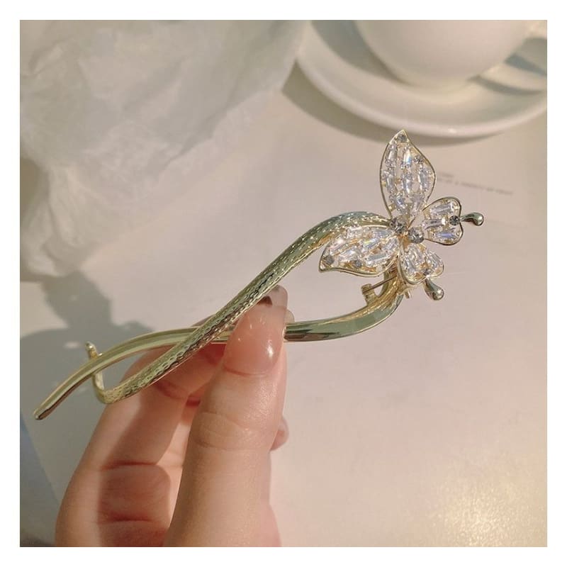 Butterfly Fringed Alloy Hair Stick / Hair Clip - AM2023