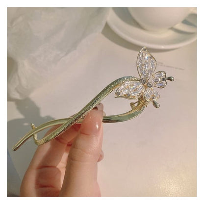 Butterfly Fringed Alloy Hair Stick / Hair Clip - AM2023