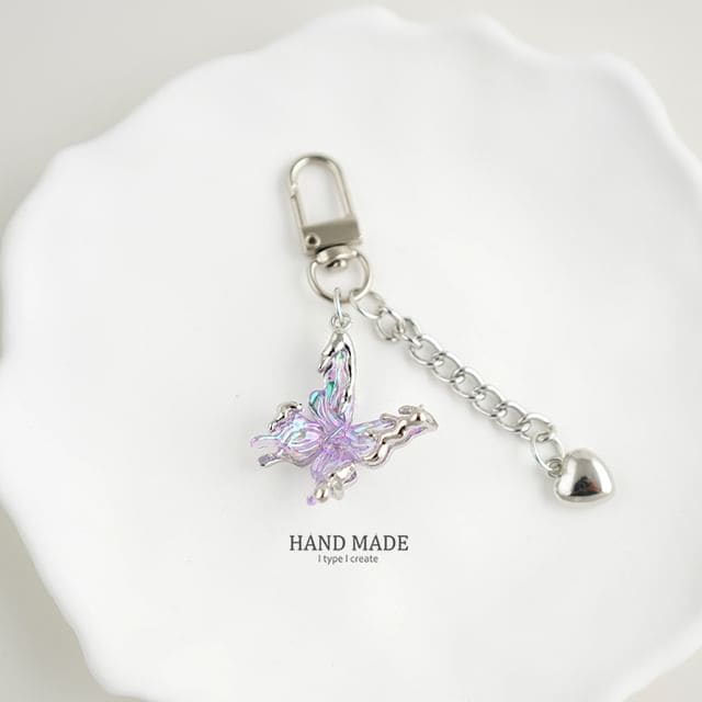 Butterfly Key Chain / Bag Charm - H612 / One Size