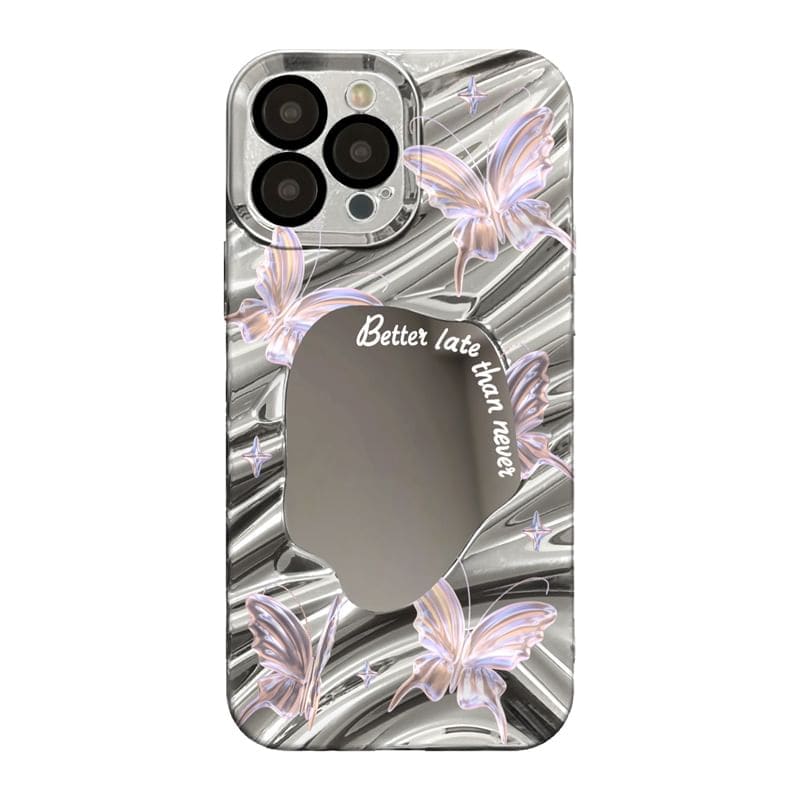 Butterfly Mirrored Phone Case - iPhone 15 Pro Max / 15 Pro