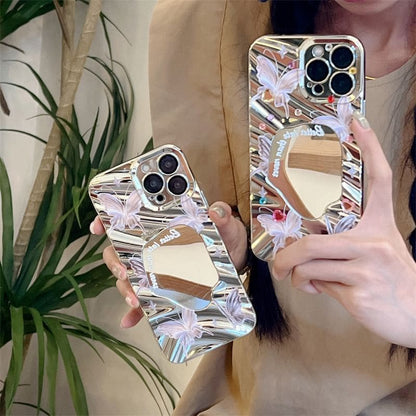 Butterfly Mirrored Phone Case - iPhone 15 Pro Max / 15 Pro