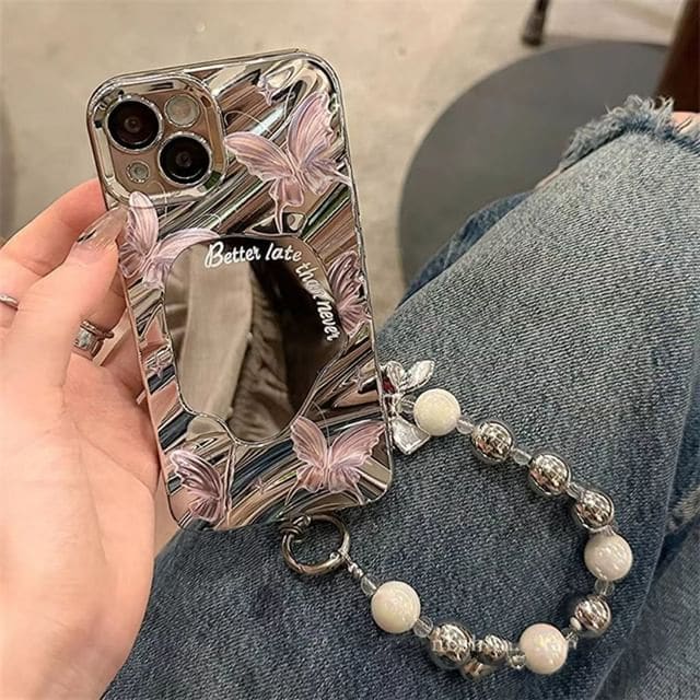 Butterfly Mirrored Phone Case - iPhone 15 Pro Max / 15 Pro