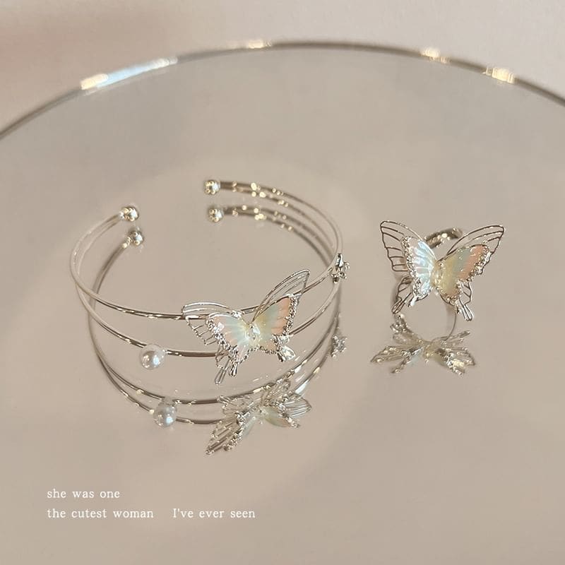 Butterfly Open Bangle / Ring / Necklace