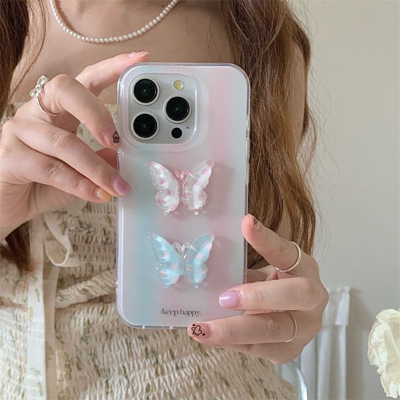 Butterfly Phone Case - iPhone 15 Pro Max / 15 Pro / 15 Plus