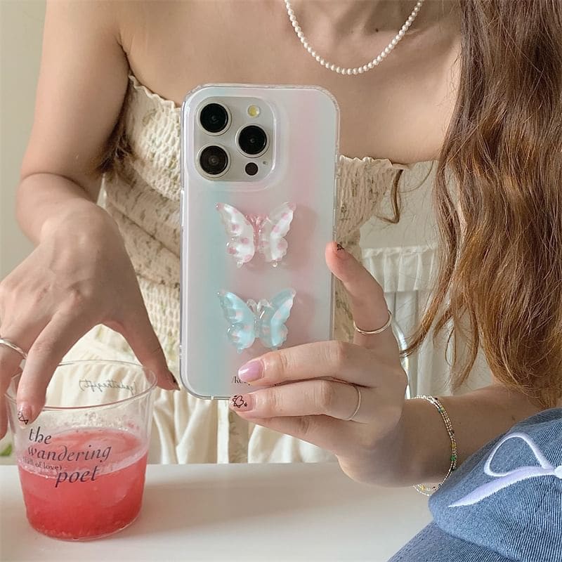 Butterfly Phone Case - iPhone 15 Pro Max / 15 Pro / 15 Plus