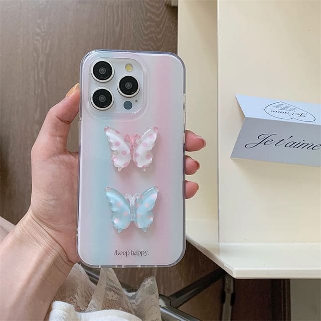 Butterfly Phone Case - iPhone 15 Pro Max / 15 Pro / 15 Plus