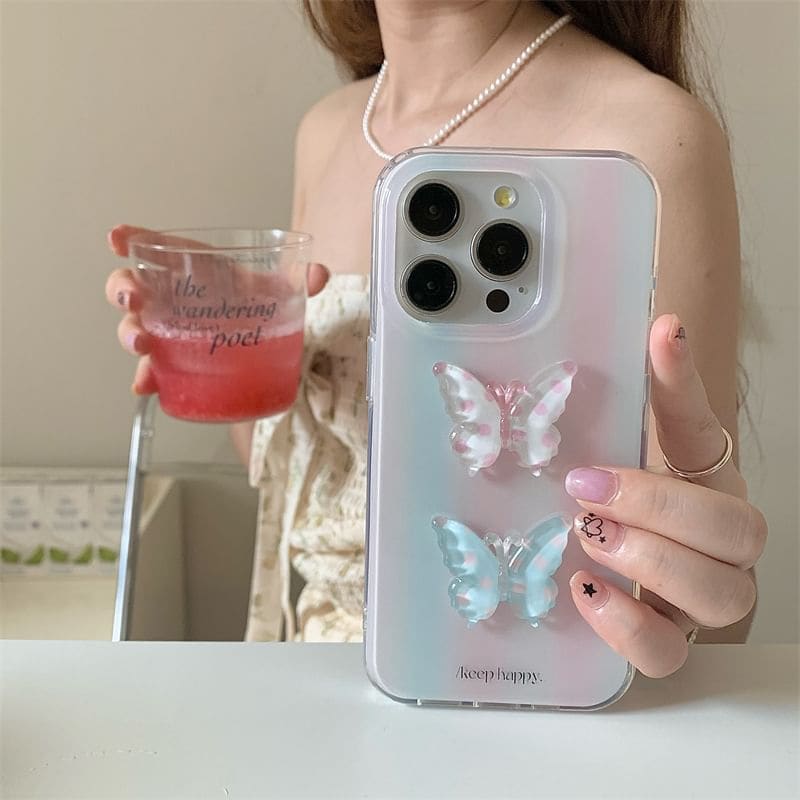 Butterfly Phone Case - iPhone 15 Pro Max / 15 Pro / 15 Plus