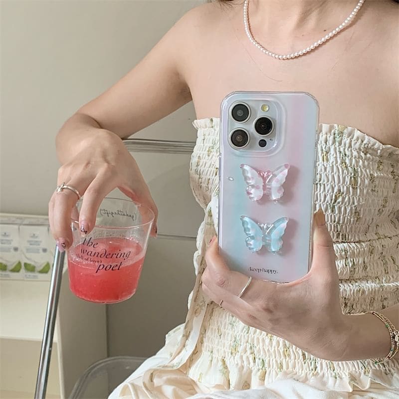 Butterfly Phone Case - iPhone 15 Pro Max / 15 Pro / 15 Plus