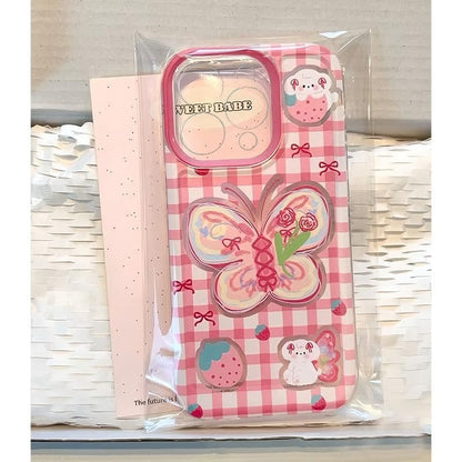 Butterfly Plaid Phone Case