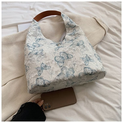 Butterfly Print Tote Bag