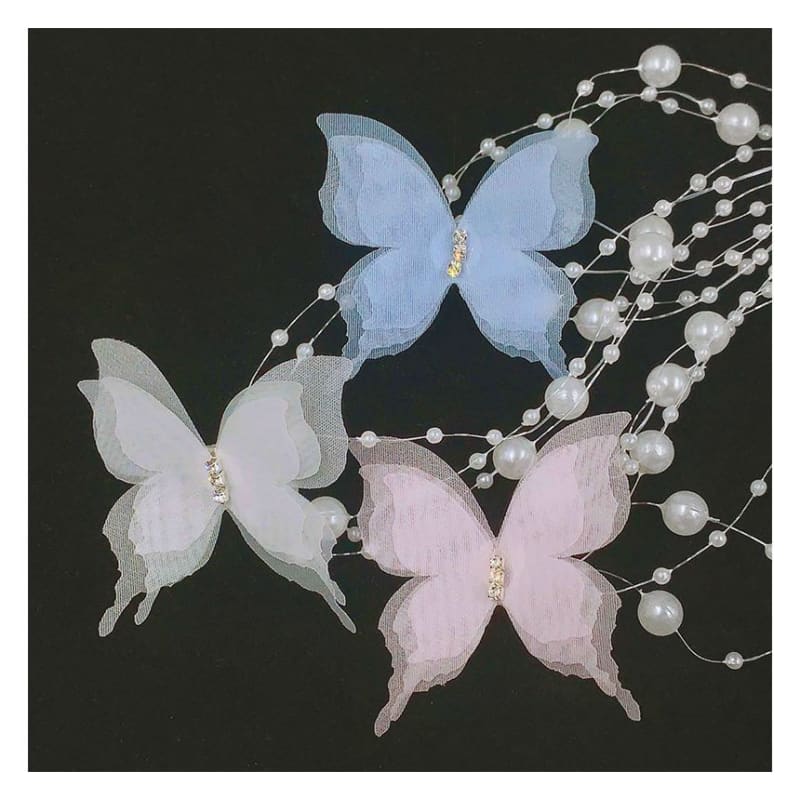 Butterfly Ribbon Choker