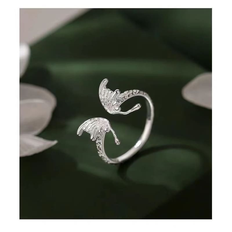 Butterfly S925 Sterling Silver Open Ring