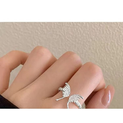 Butterfly S925 Sterling Silver Open Ring